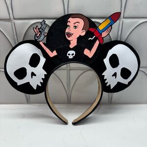 Sid Toy Story Disney Mickey ears Black and White Skull Headband